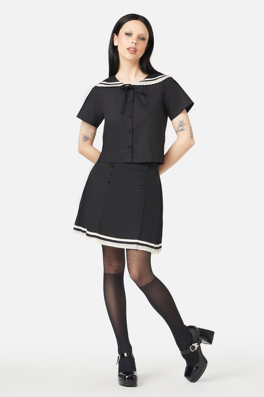 Rebirth Gothic Style Sailor Women's Top