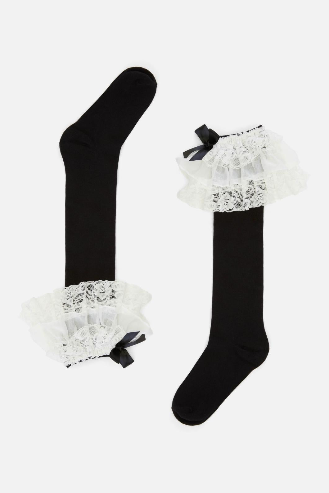 Super Ruffle Knee Socks