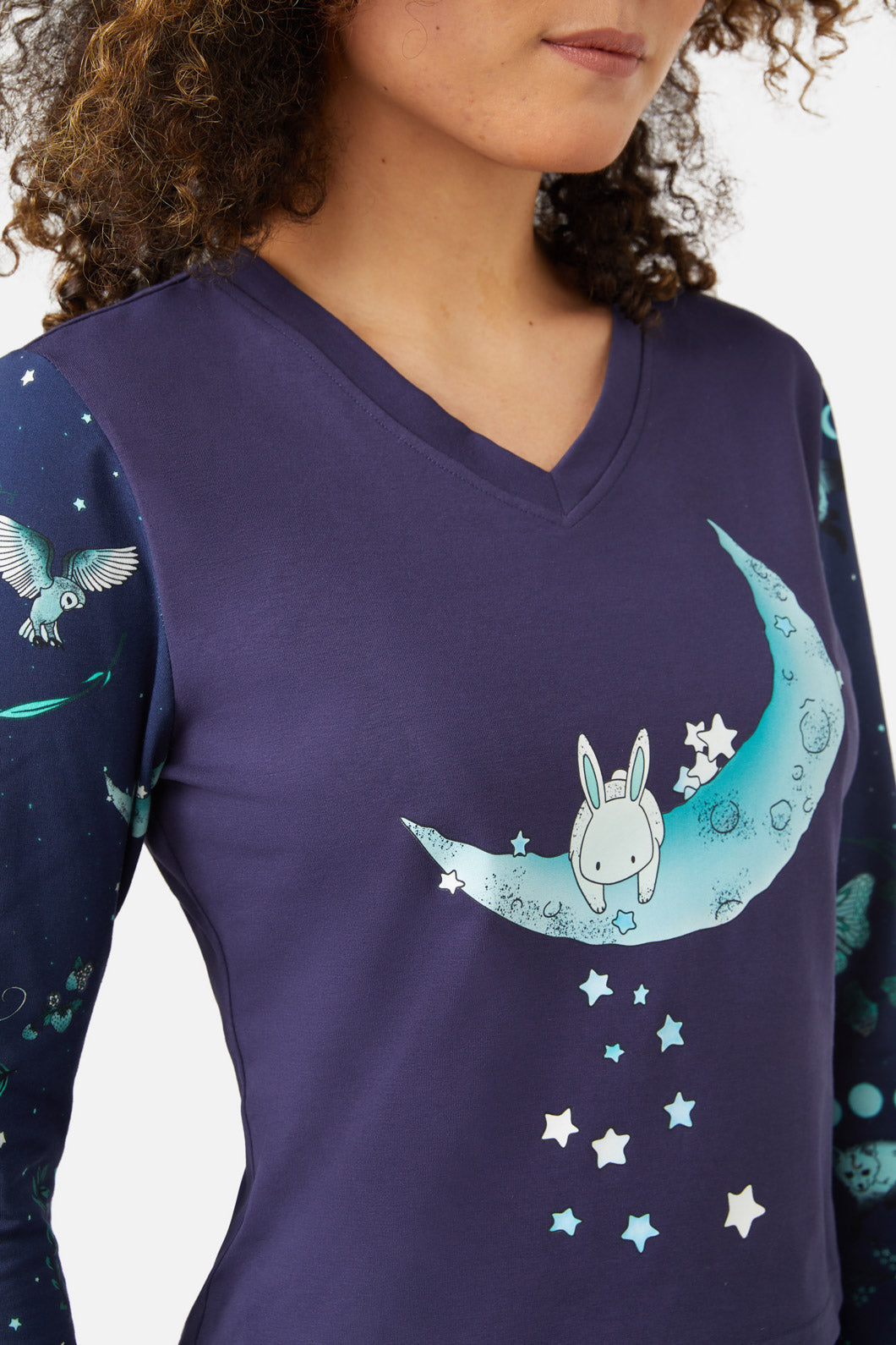 Nocturnal Women's Printed Top for Night Out