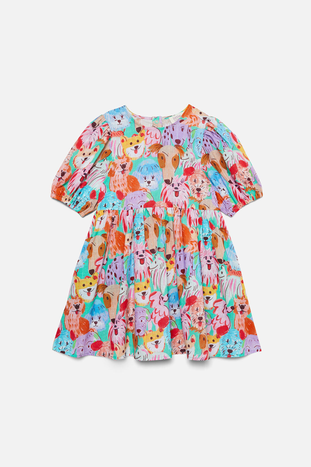 Adorable Puppy - Inspired Soft Cotton Kids Dress