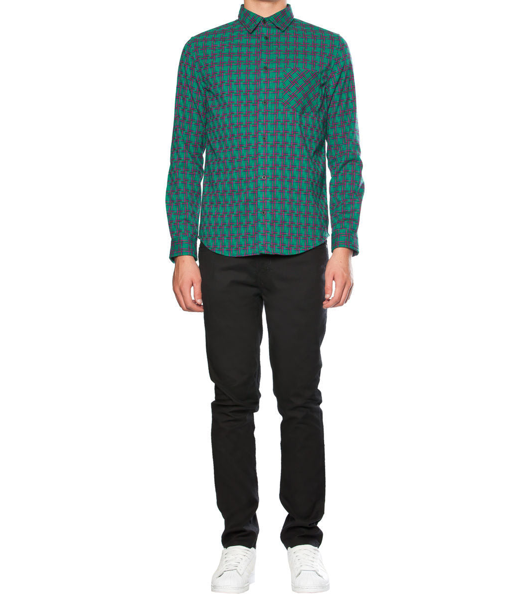 Stylish Pixel-Patterned Shirt for Fashion Enthusiasts