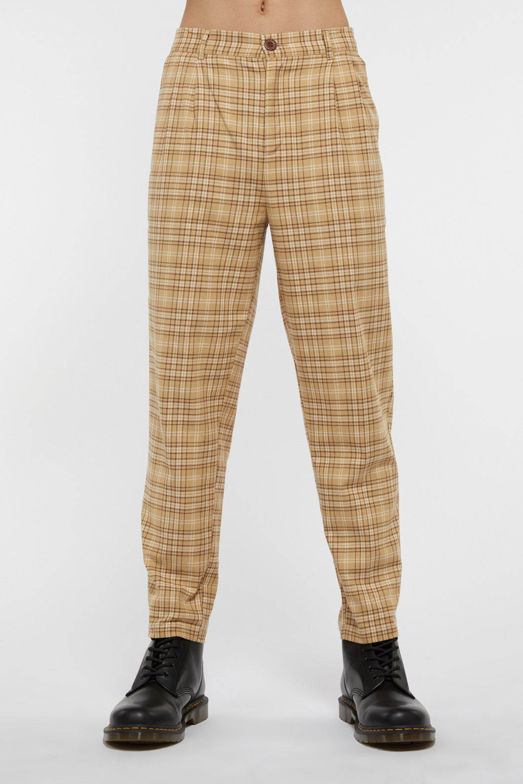 Unisex Meadow Tartan Straight - Leg Pant for Punk and Alt Fashion