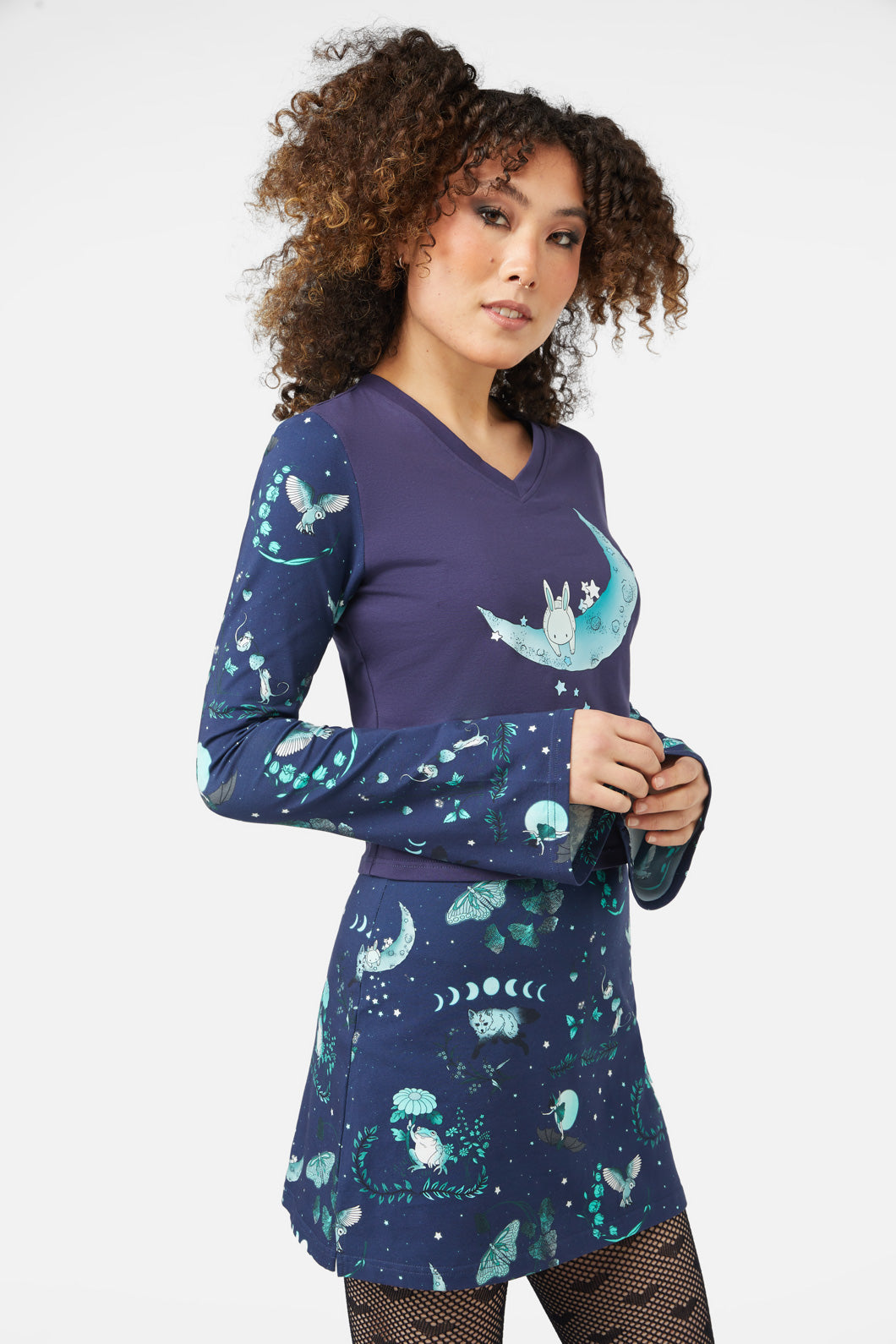 Nocturnal Women's Printed Top for Night Out