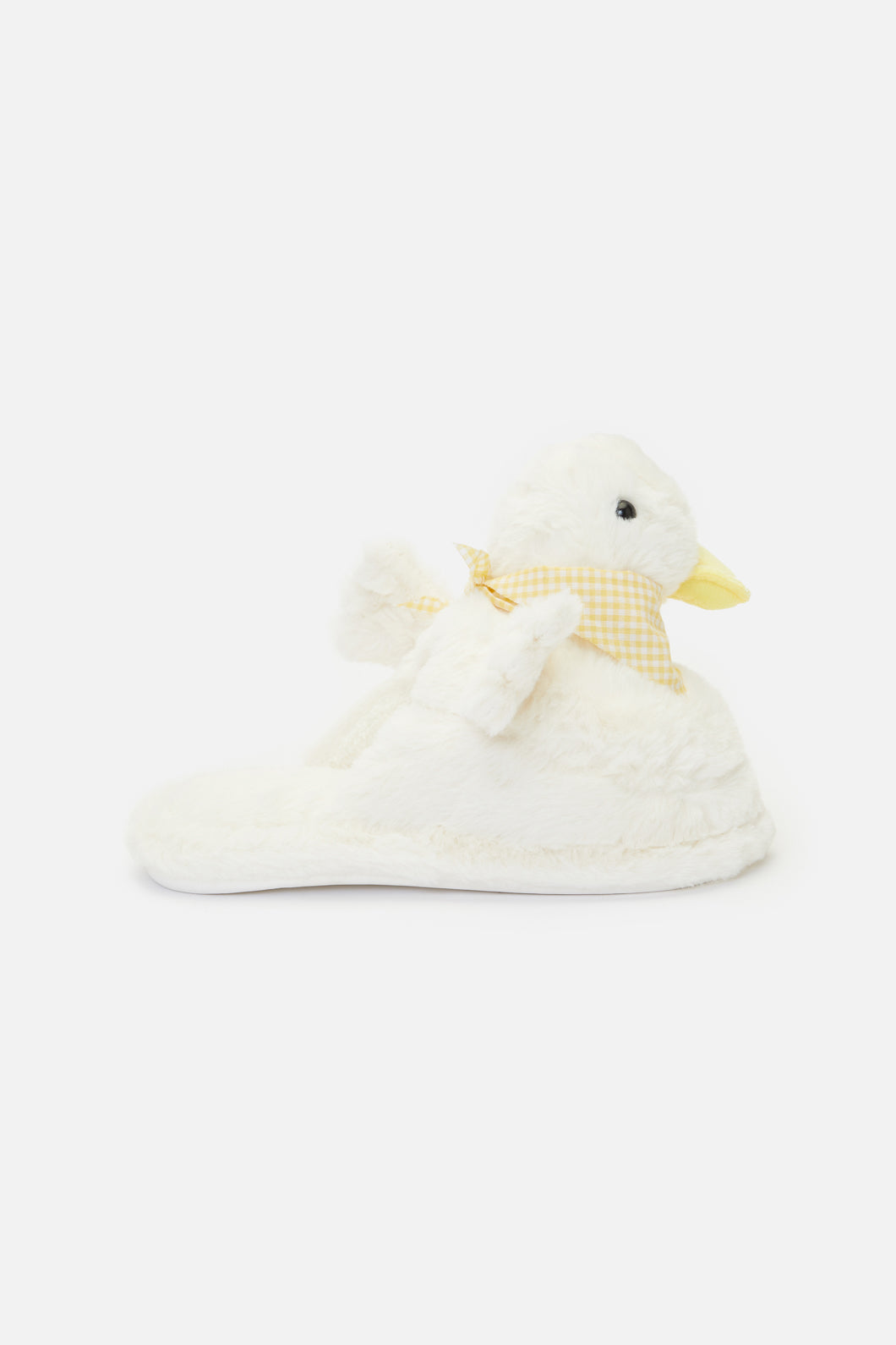 Adorable Sweet Duck-themed Fuzzy Slippers for a Cozy Wear