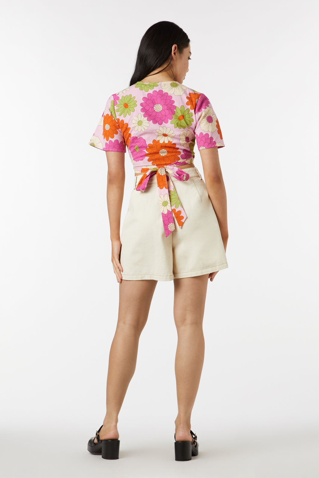 Stylish Susan Floral Wrap Women's Top