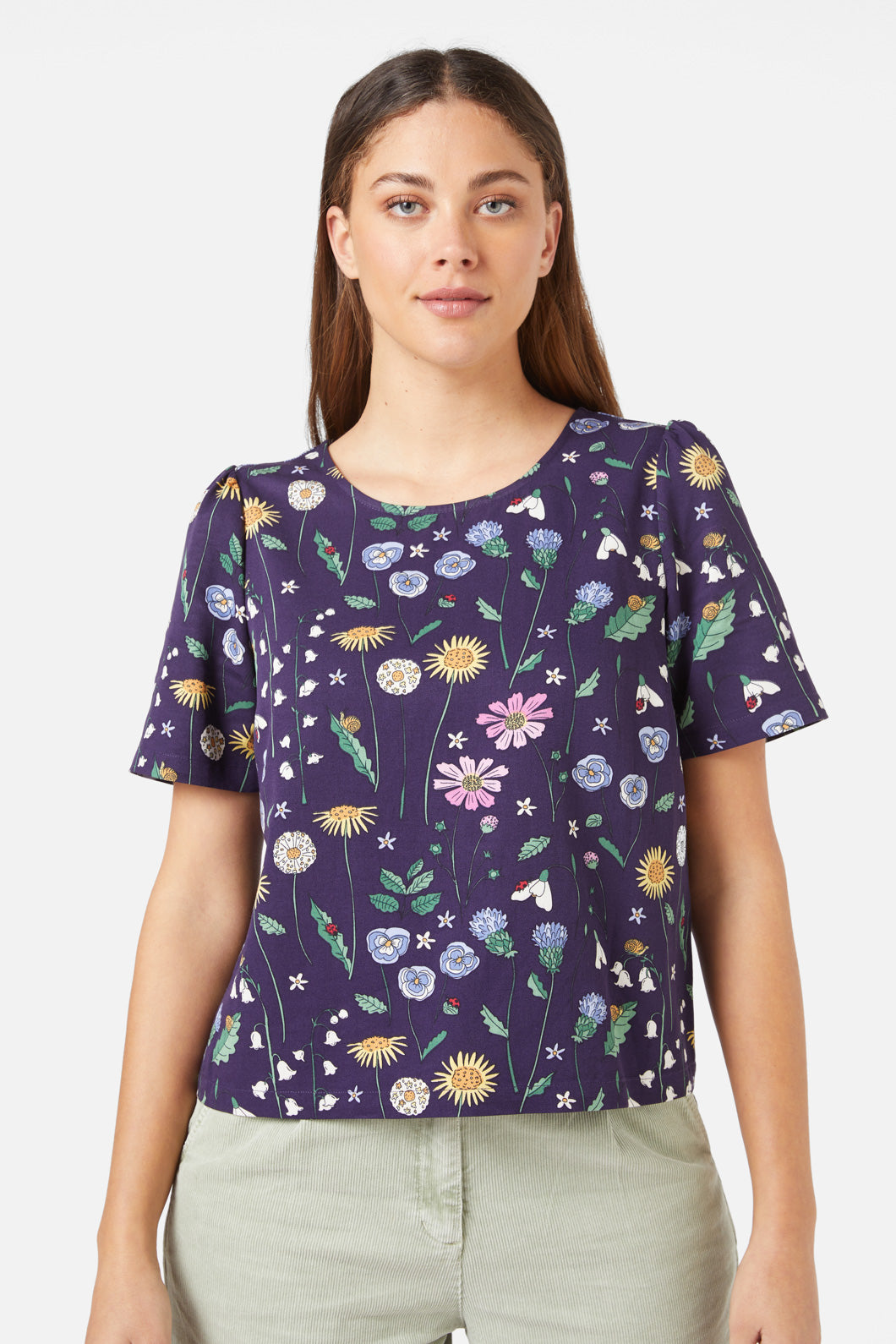 Spring Season Garden-Inspired Casual Women's Top