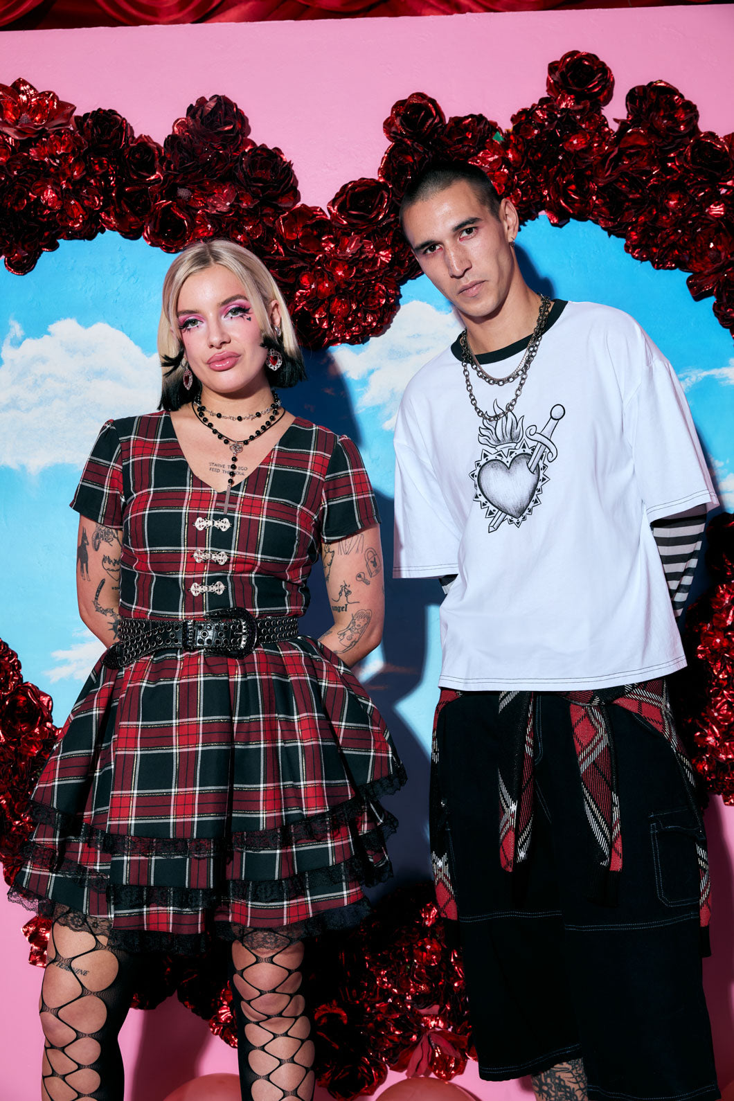Infinite Gothic Style Tartan Women's Dress for Fashion Lovers