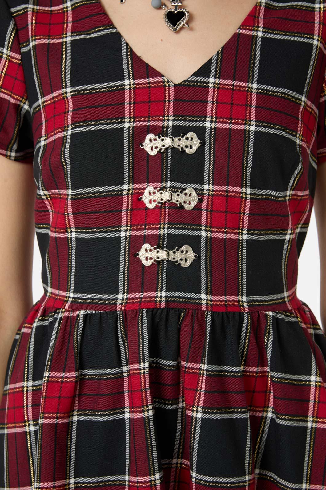 Infinite Gothic Style Tartan Women's Dress for Fashion Lovers
