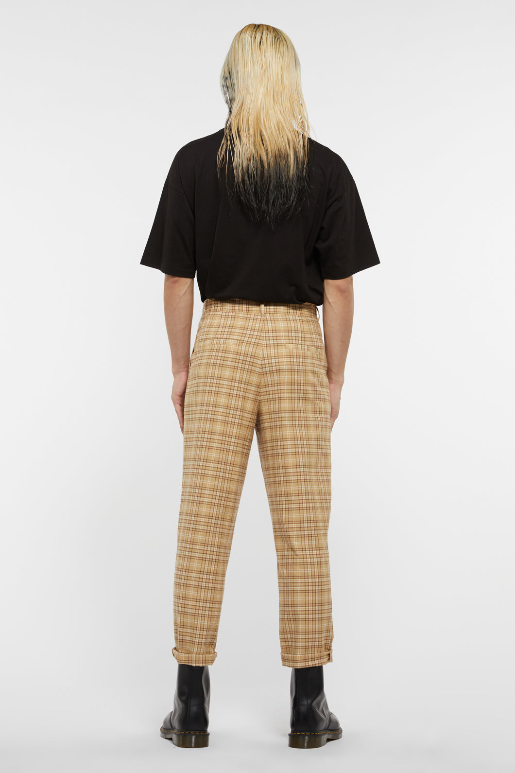 Unisex Meadow Tartan Straight - Leg Pant for Punk and Alt Fashion