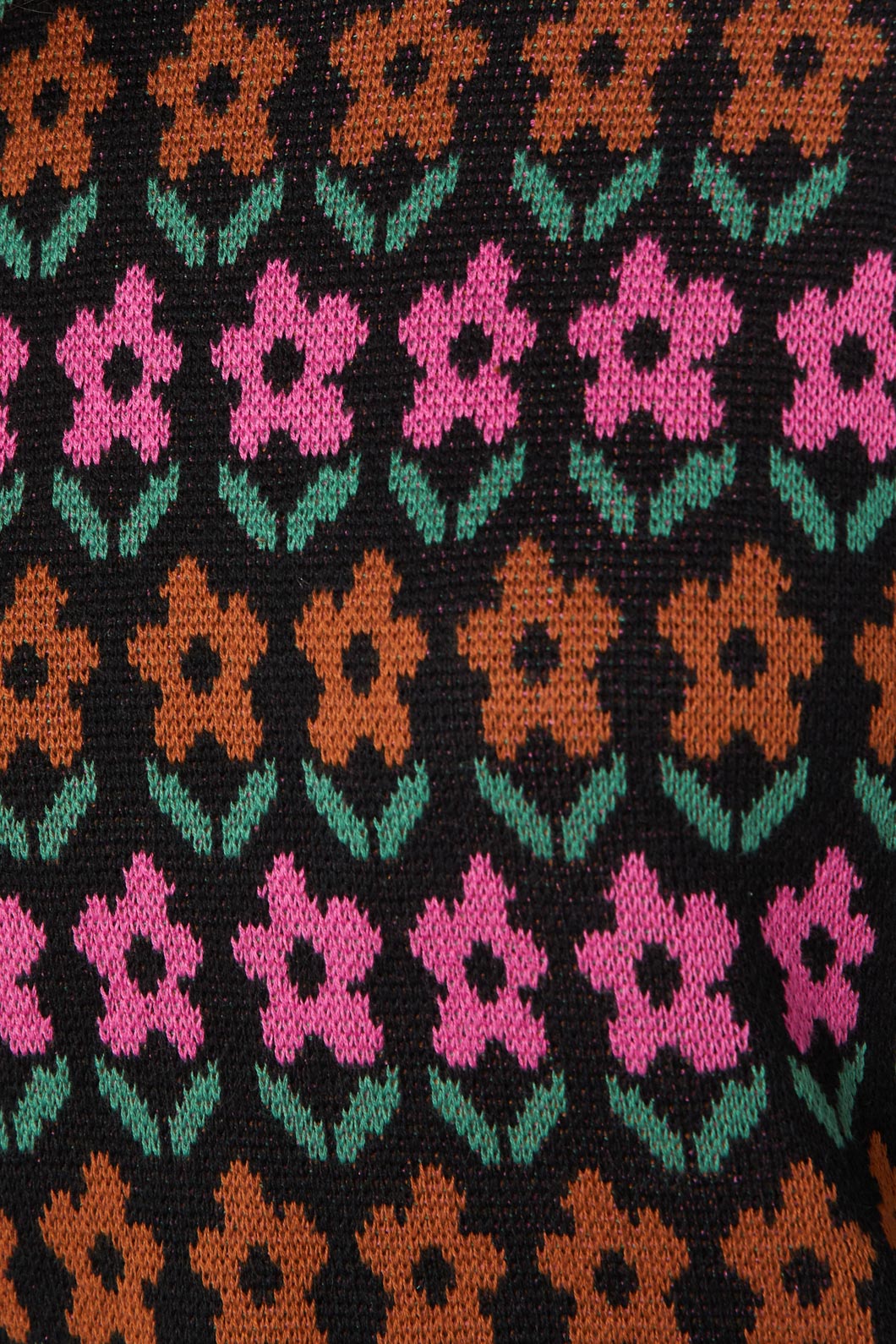 Charming Penny Floral Knit Sweater for a Fashionable Wardrobe