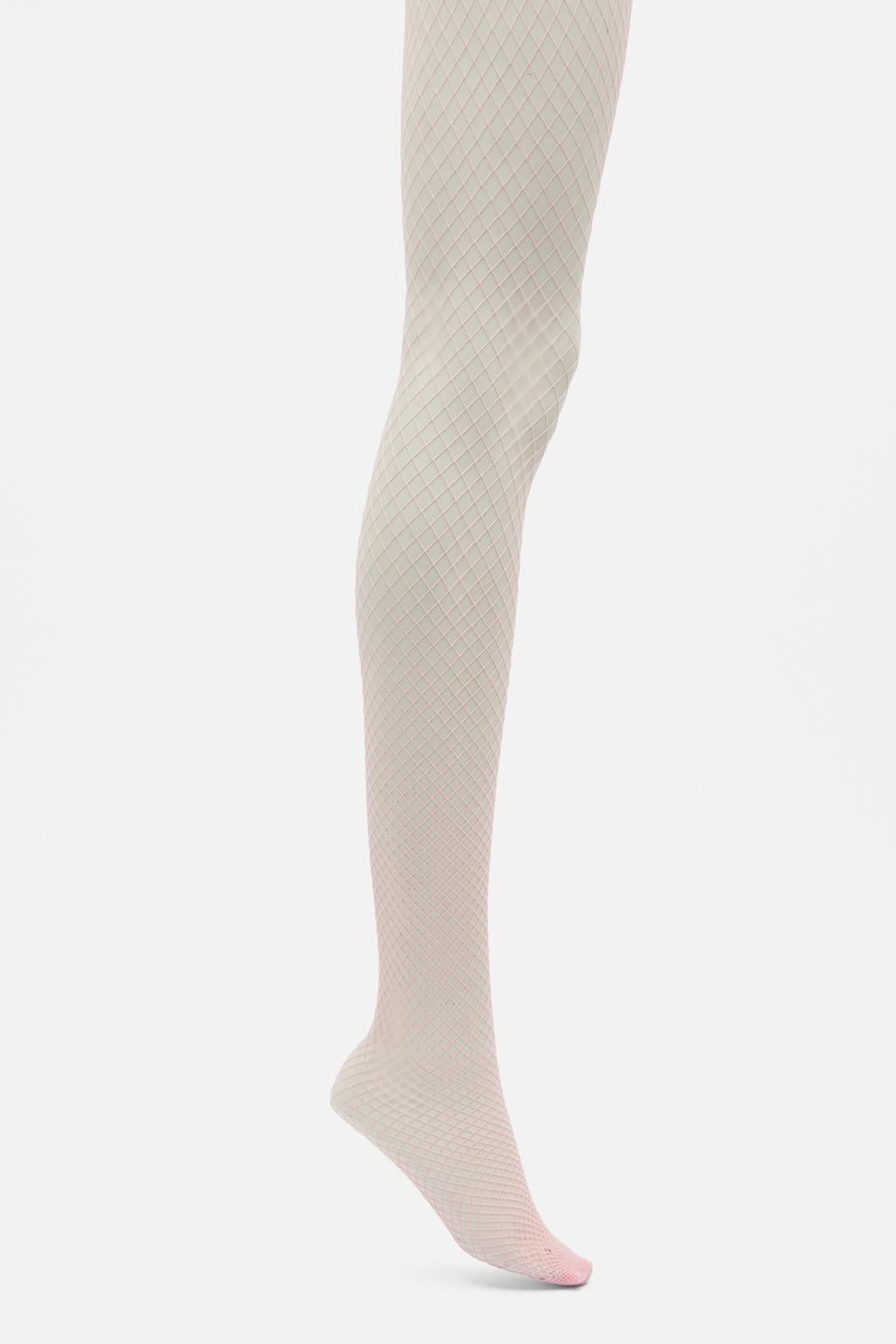 Fashionable Pale Pink Women's Fishnet Tights