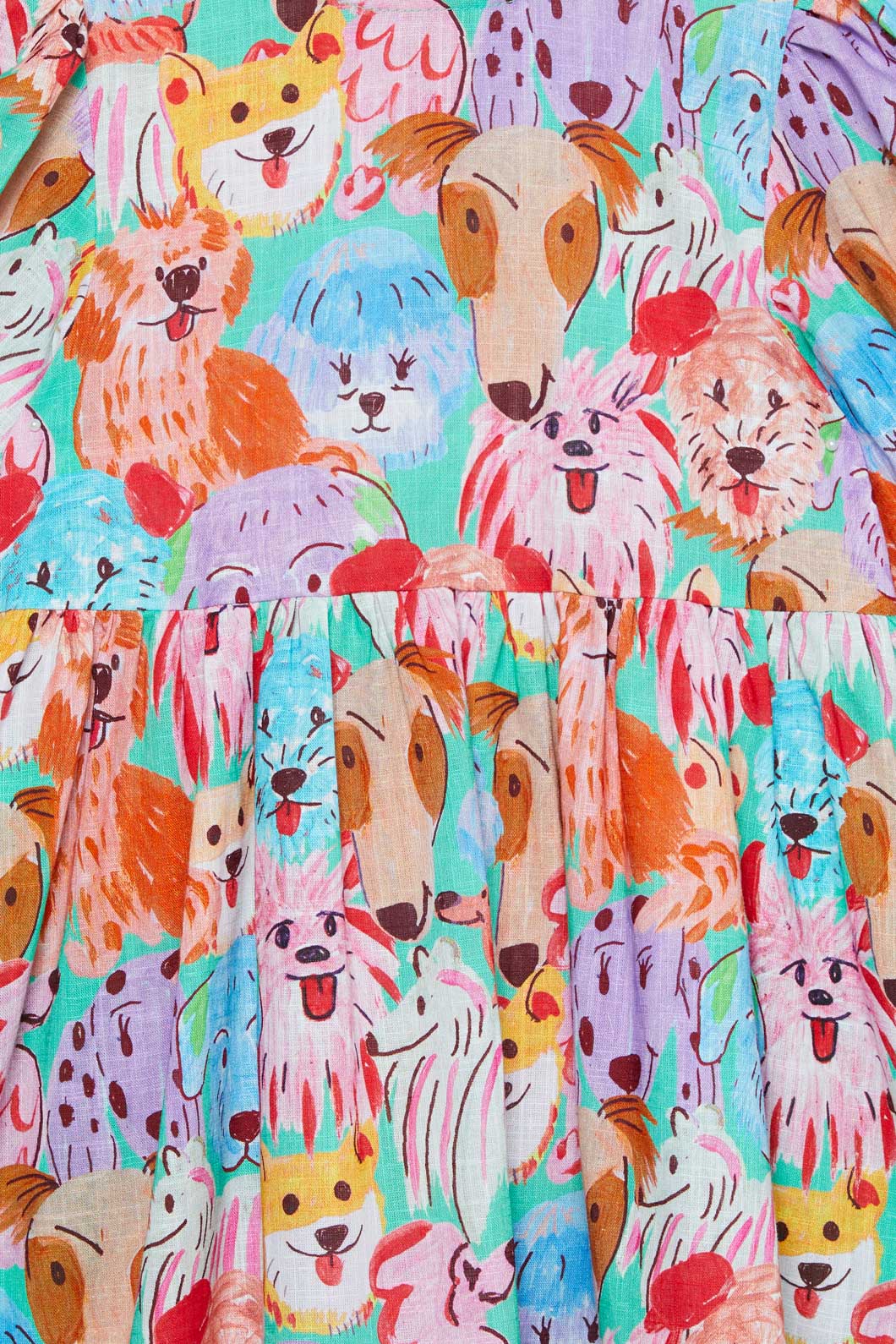 Adorable Puppy - Inspired Soft Cotton Kids Dress