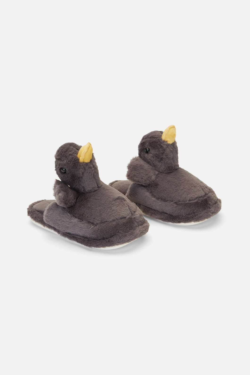 Adorable Sweet Duck-themed Fuzzy Slippers for a Cozy Wear