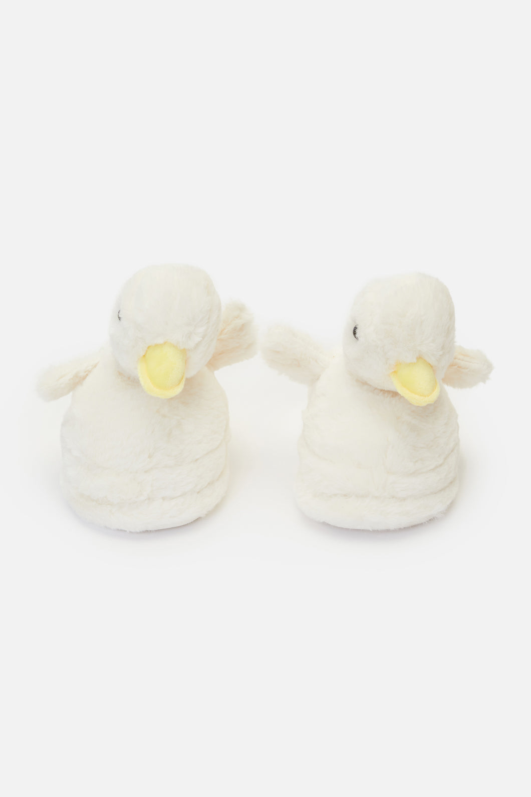 Adorable Sweet Duck-themed Fuzzy Slippers for a Cozy Wear