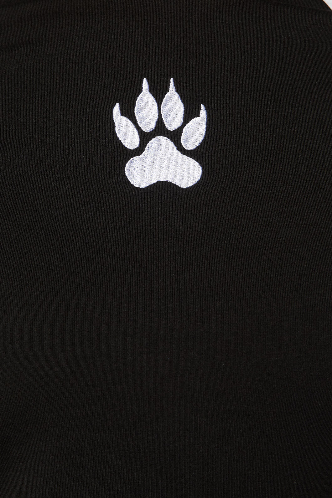 Stylish Women's Paw-Embroidered Long Sleeve Top