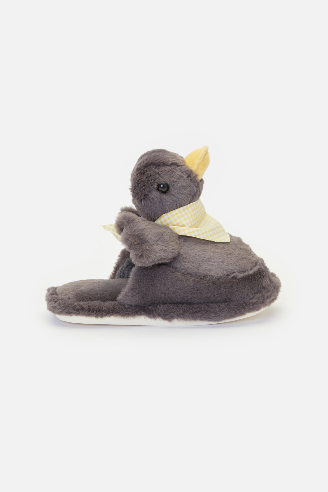 Adorable Sweet Duck-themed Fuzzy Slippers for a Cozy Wear