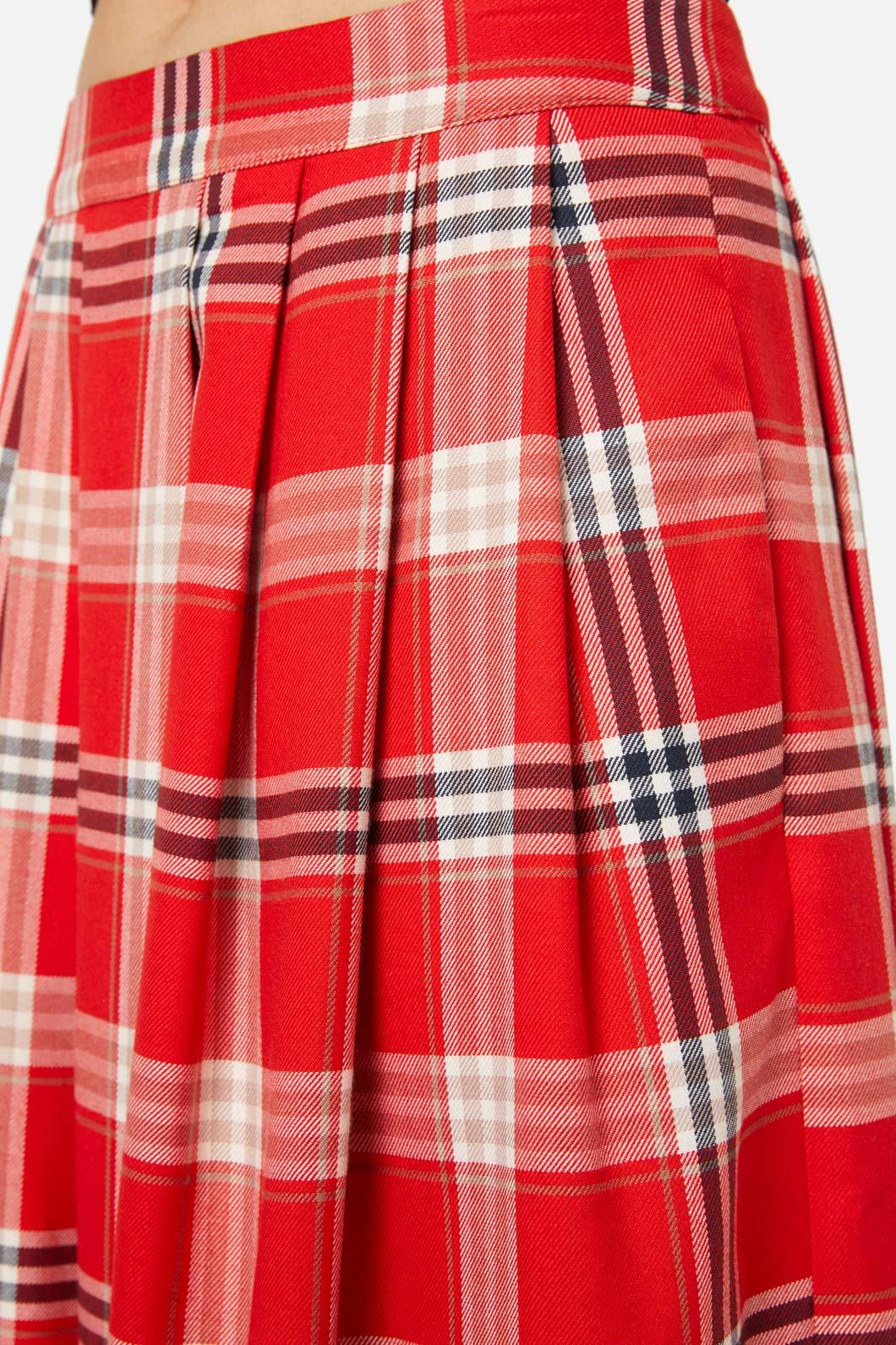 Stylish Queen Of Cats Cotton Tartan Women's Skirt