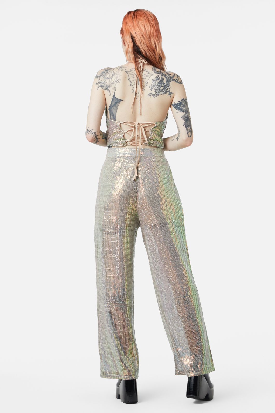 Gloria Sequined Women's Straight-Leg Pants
