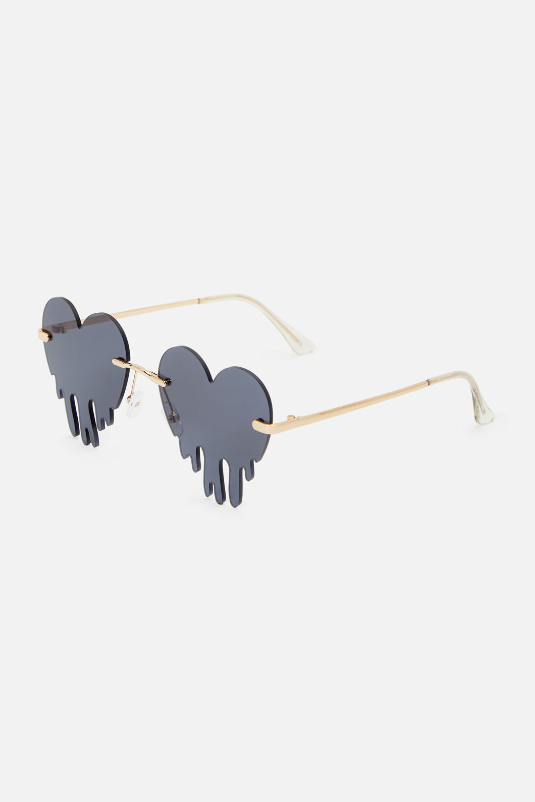 Stylish Dripping Heart Design Glasses for Fashion Lovers