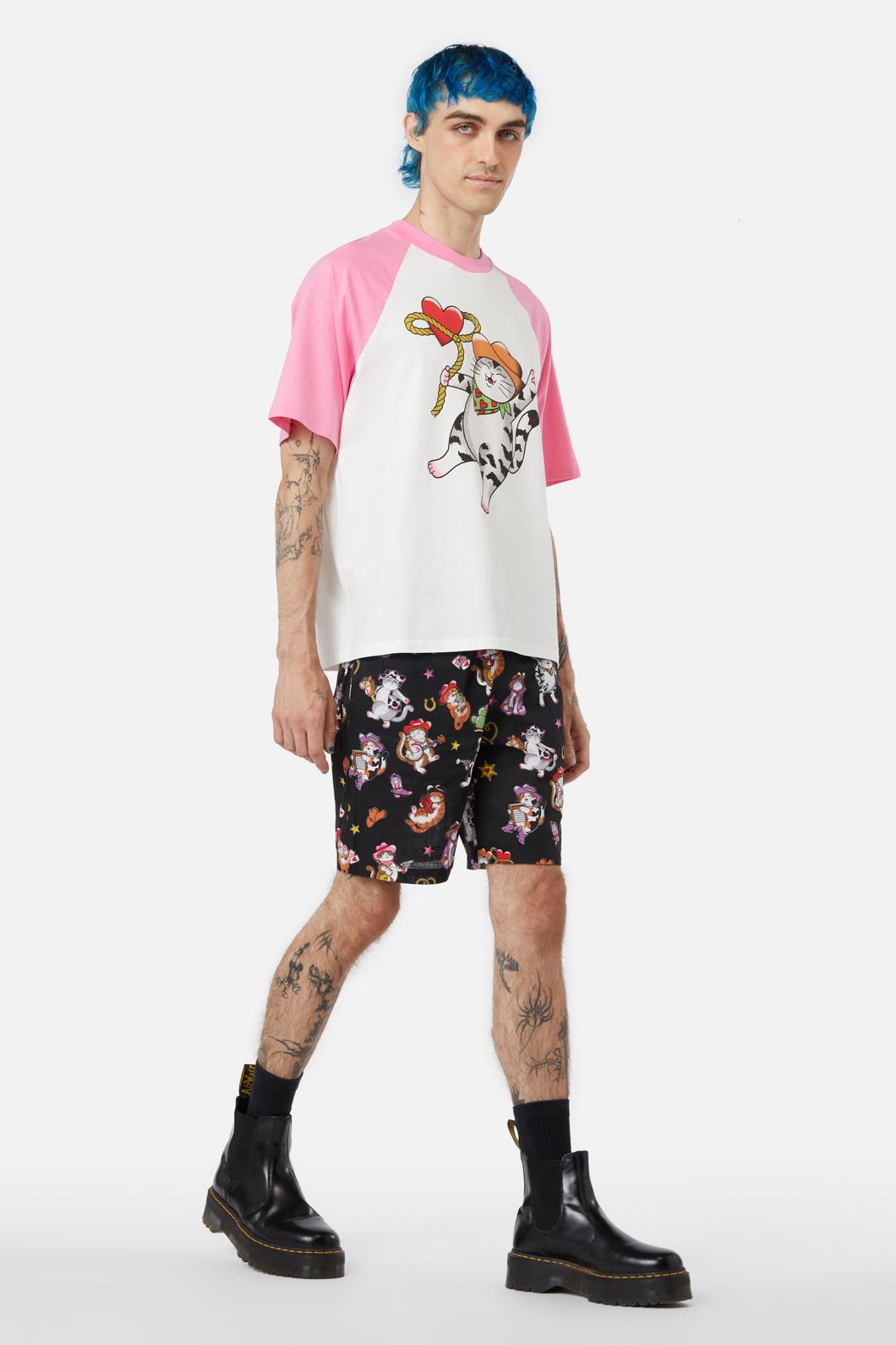 Stylish Yee-Haw Graphic Cotton T-Shirt