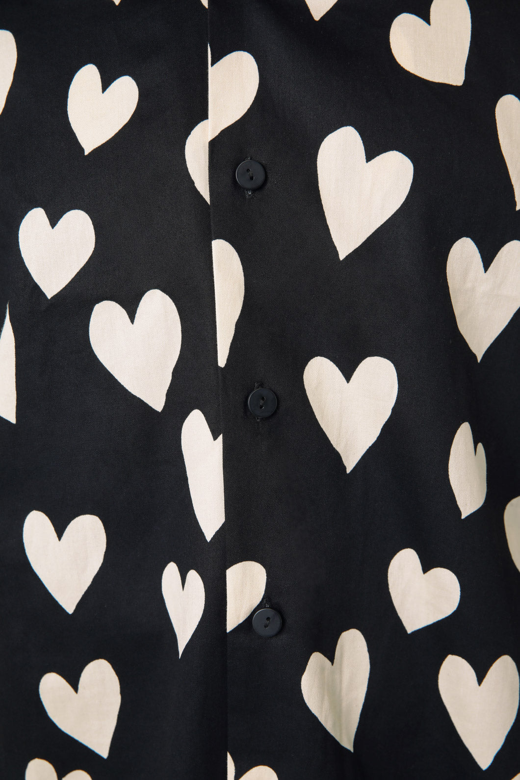 Softened Cotton Unisex Two - Tone Heart Print Shirt