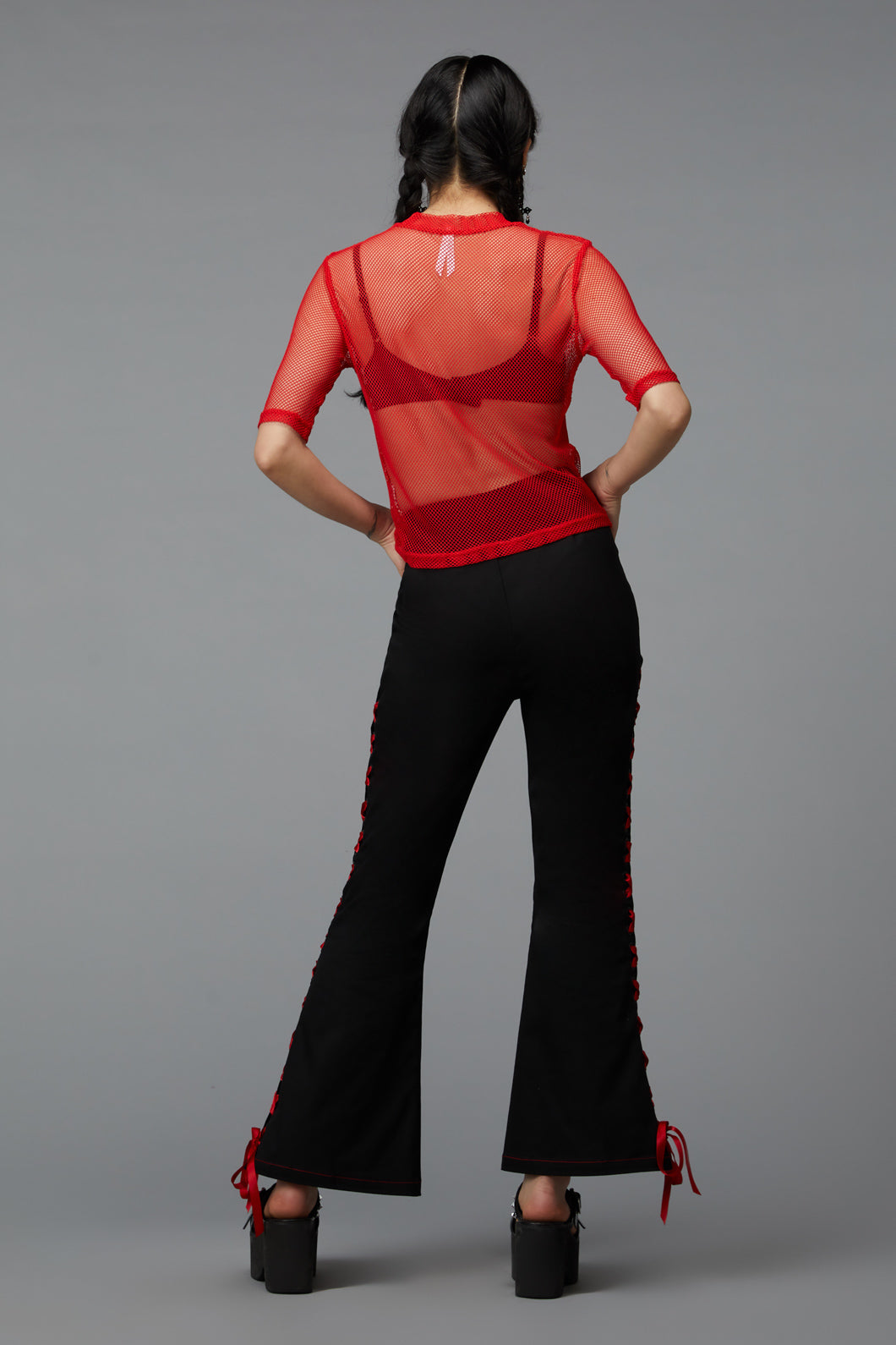 Wide Style Polyester Mesh Fishnet Top for Fashionable Wear
