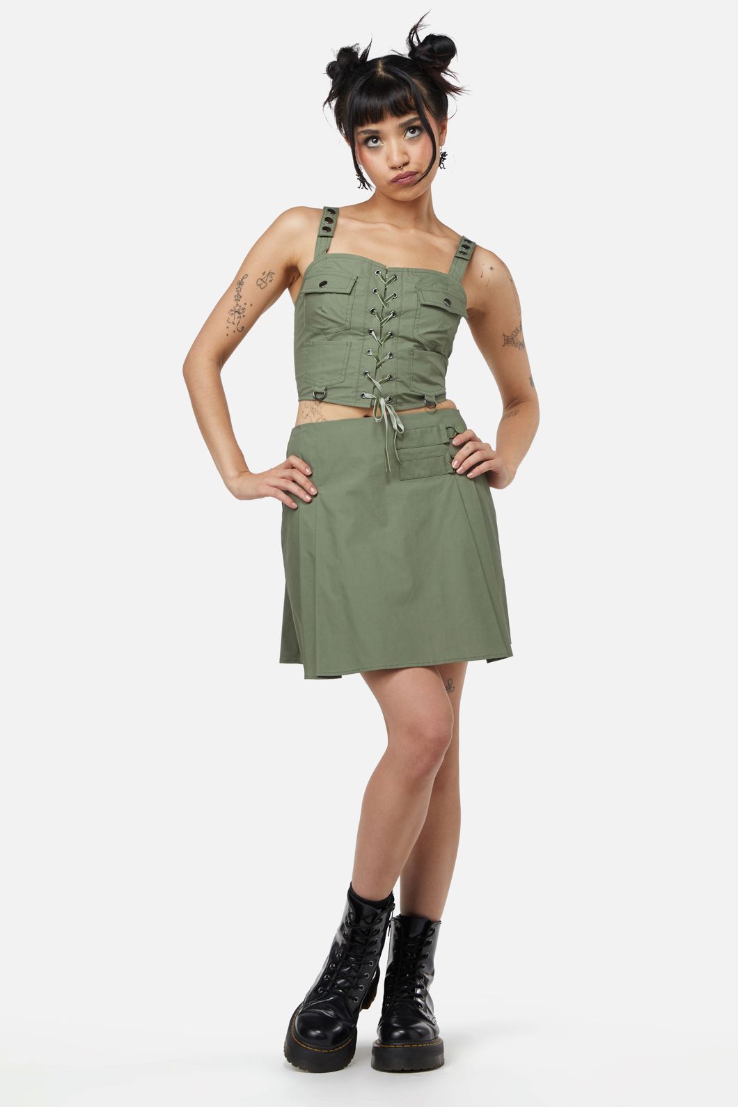 Cotton Utility Bodice for Field Work with Cargo Pockets