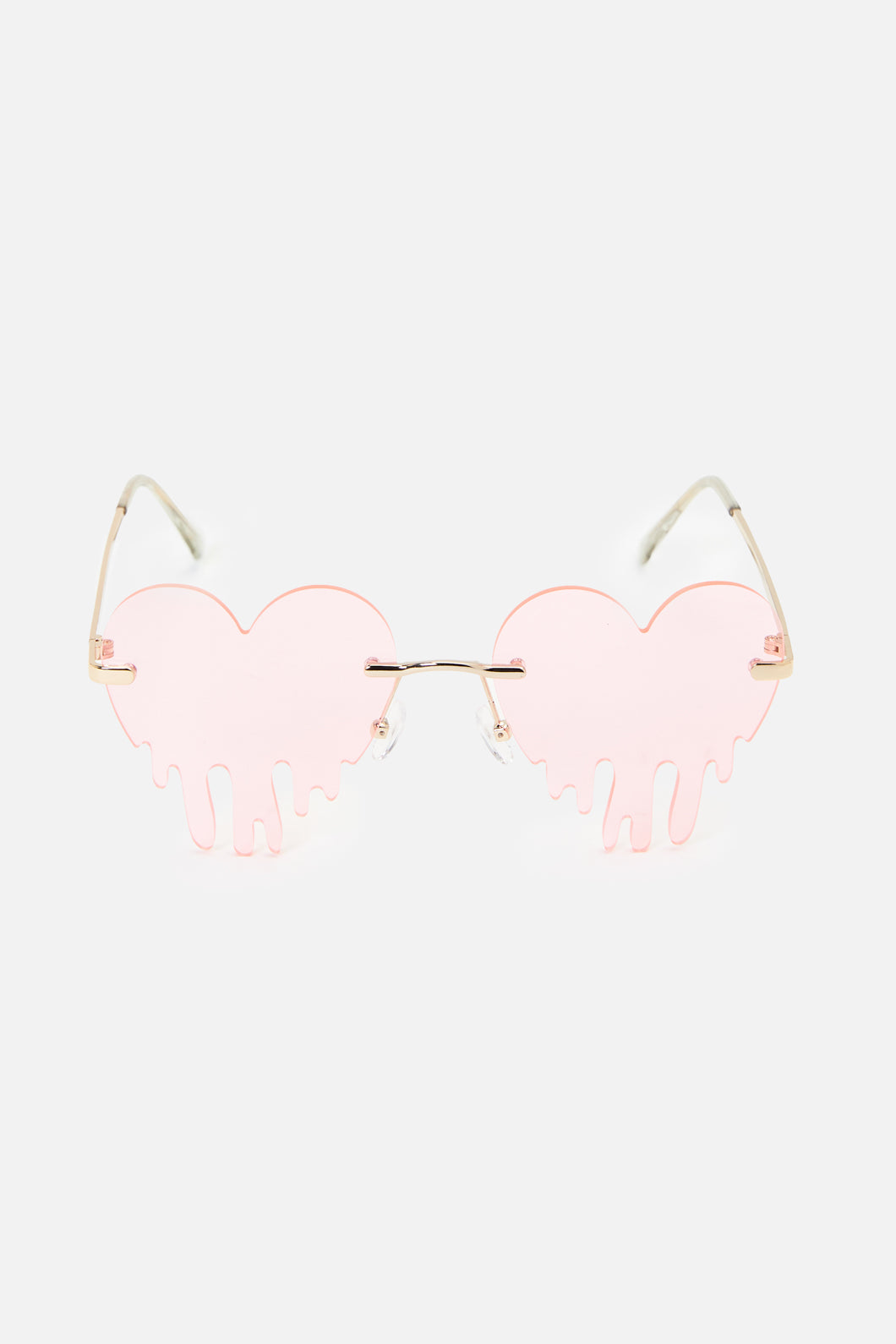 Stylish Dripping Heart Design Glasses for Fashion Lovers