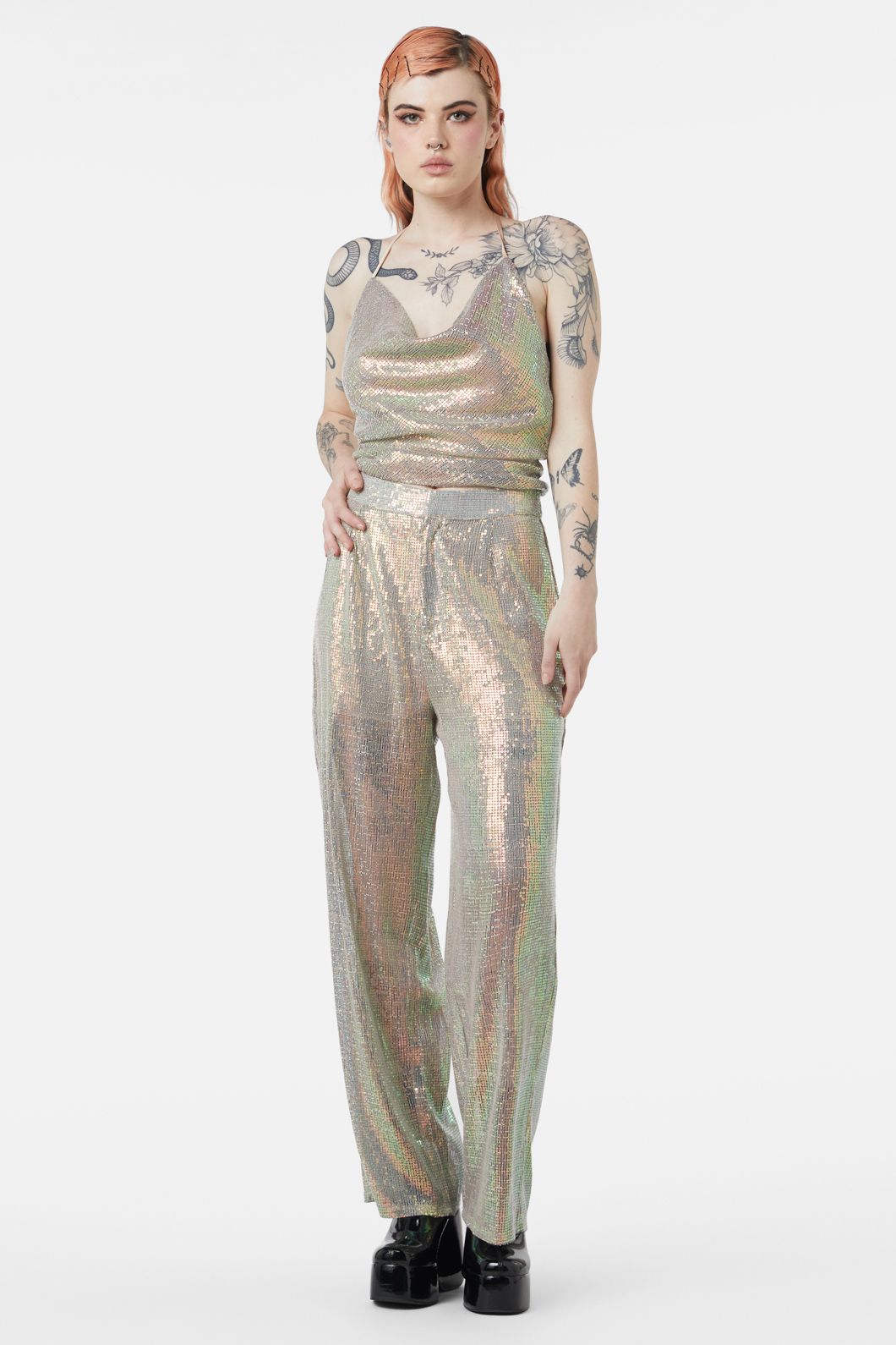 Gloria Sequined Women's Straight-Leg Pants