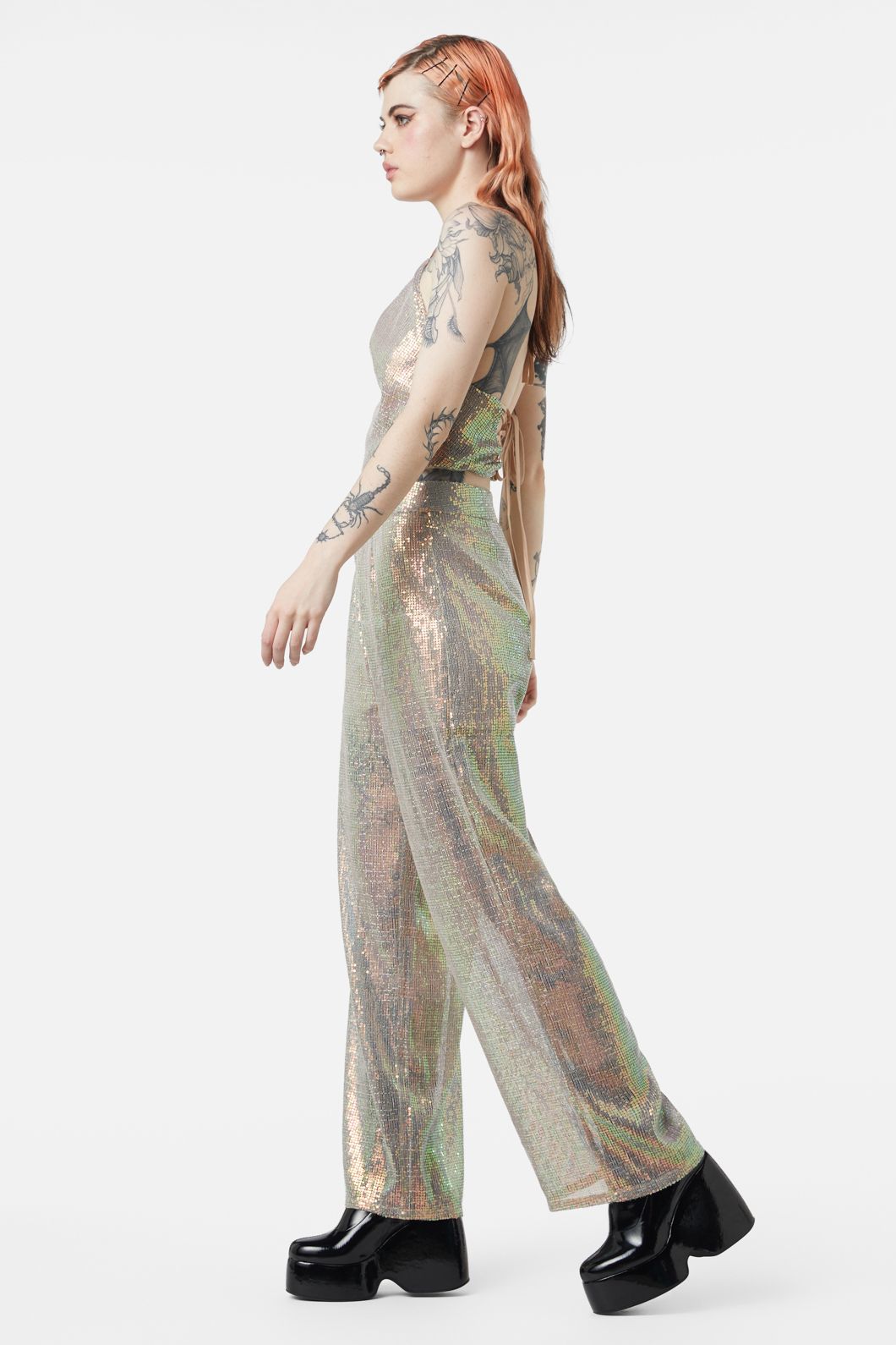 Gloria Sequined Women's Straight-Leg Pants